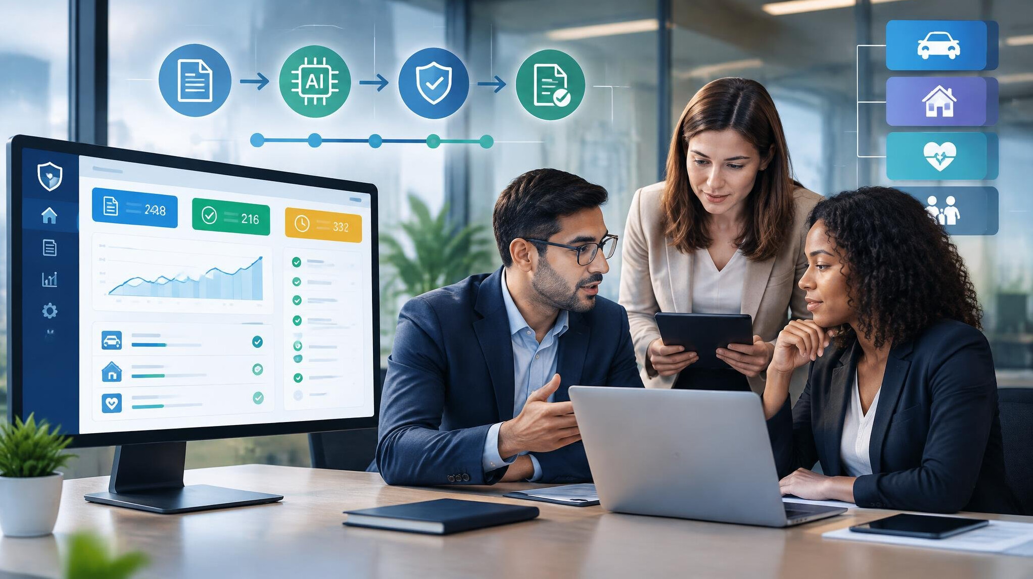 insurance software dashboard