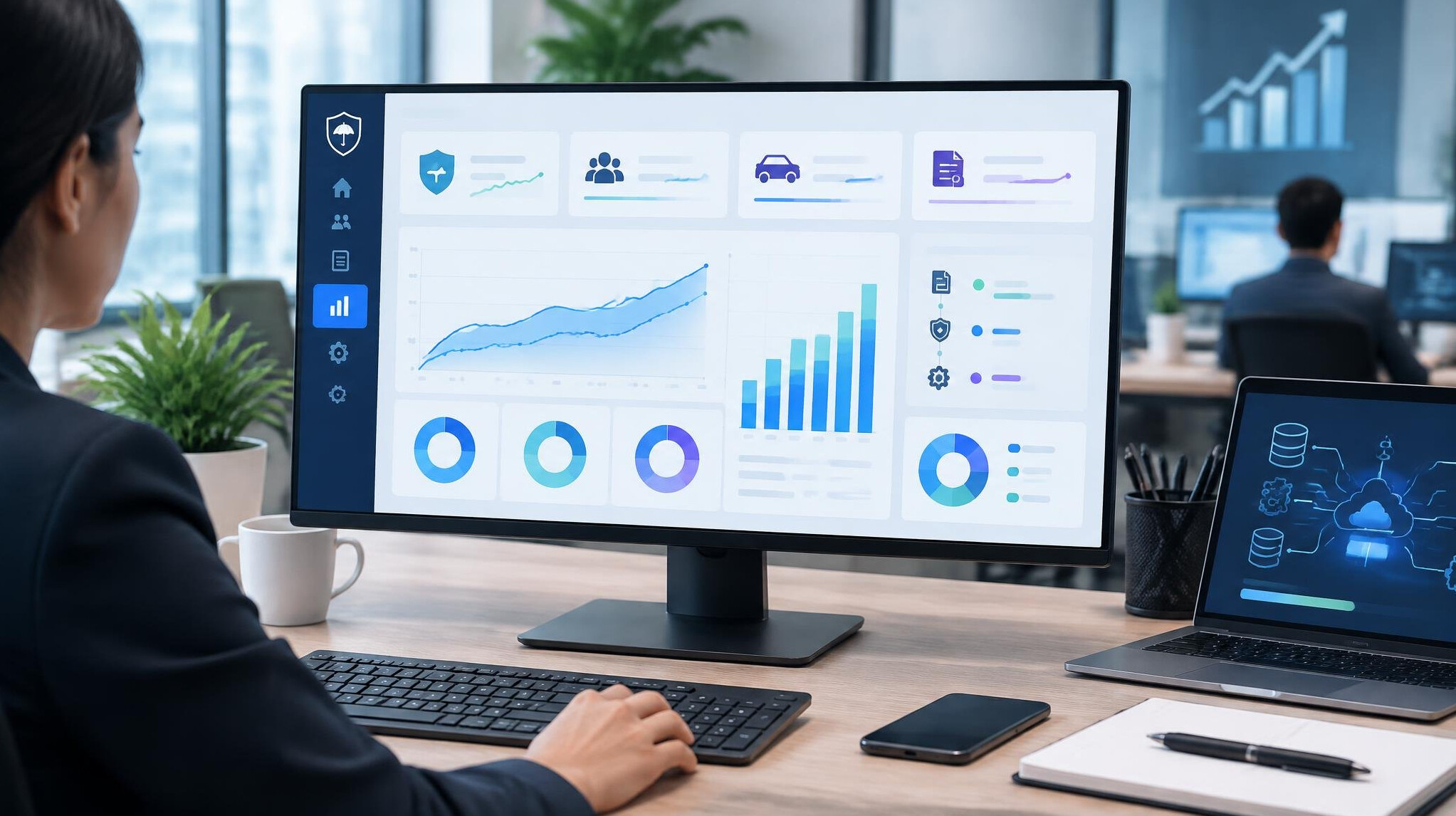 insurance software dashboard