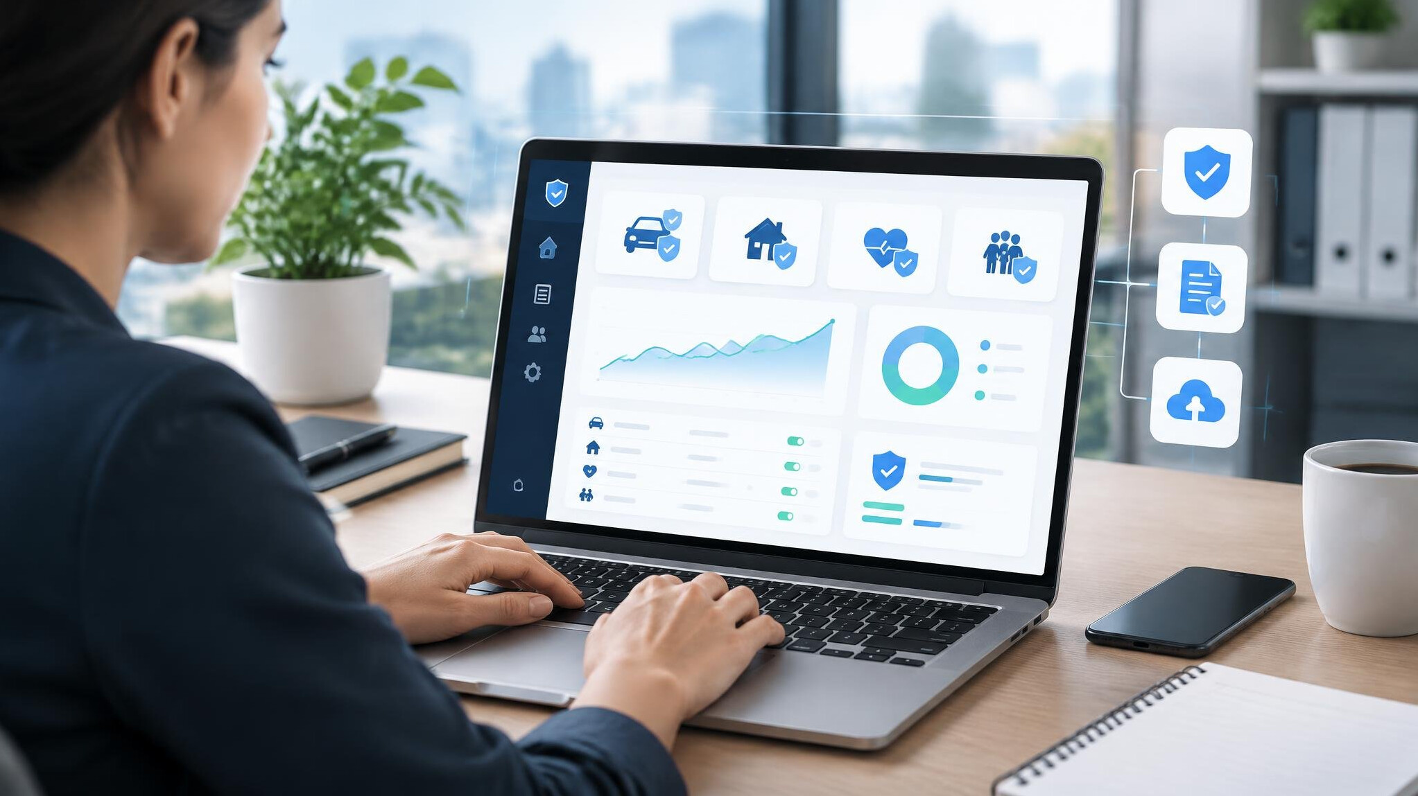 insurance software dashboard